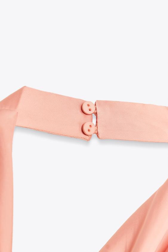 Clara | Satin halterneck top