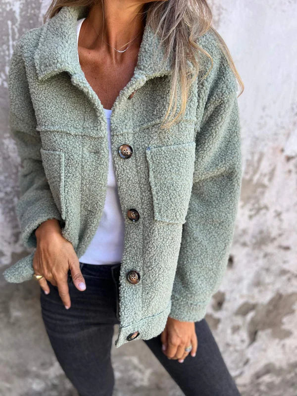 Dion |  Kort uldblazer med revers