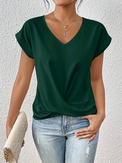 Cleo | Afslappet T-shirt med hjerteformet halsudskæring