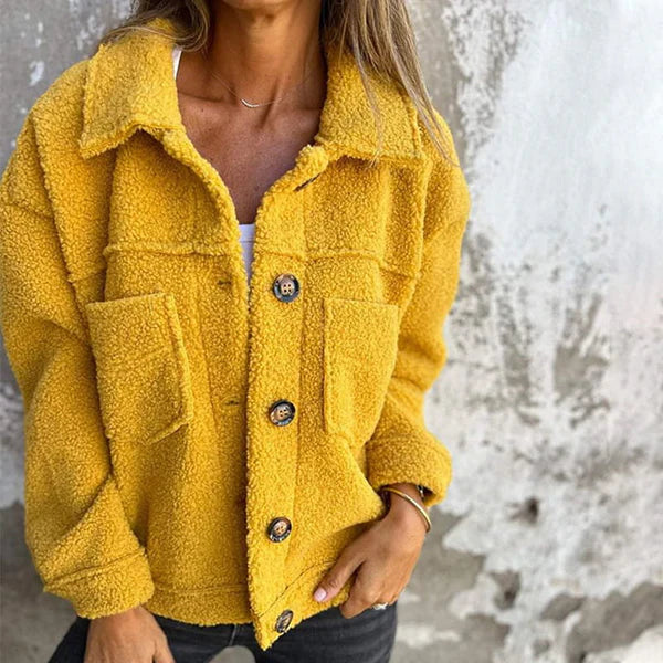 Dion |  Kort uldblazer med revers